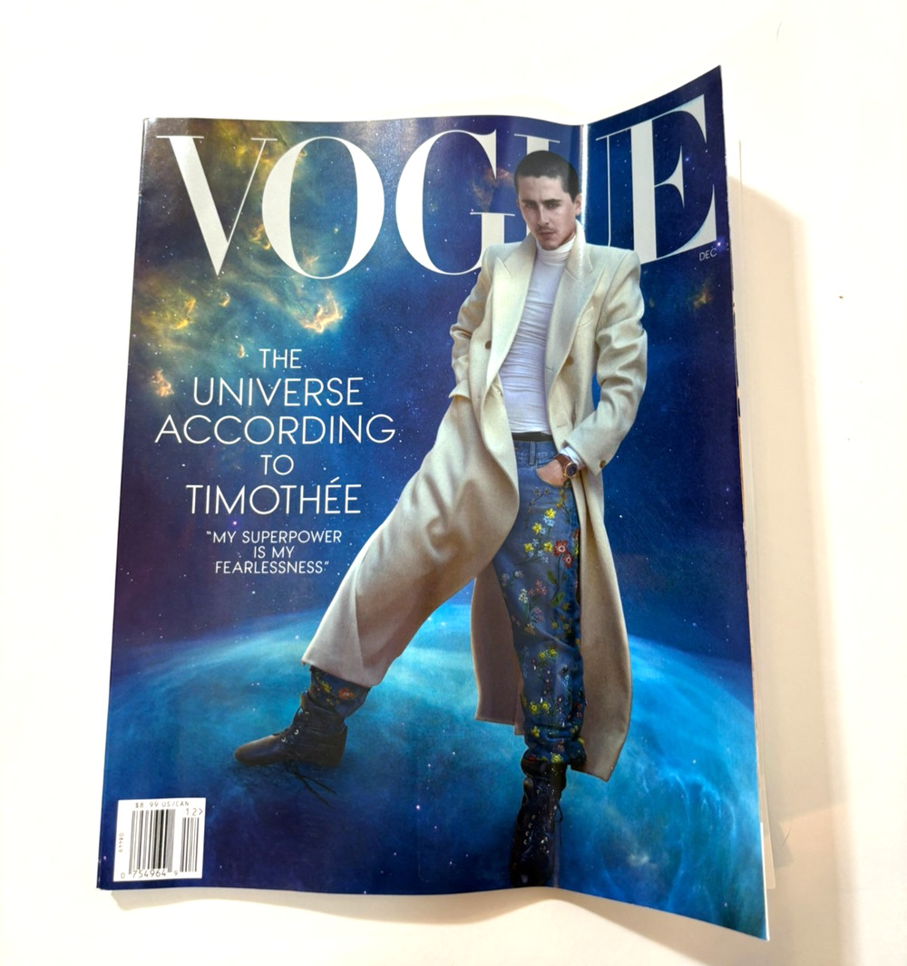 Vogue December 2025 Magazine (USA) Timothee Chalamet - Unread Subscription Copy